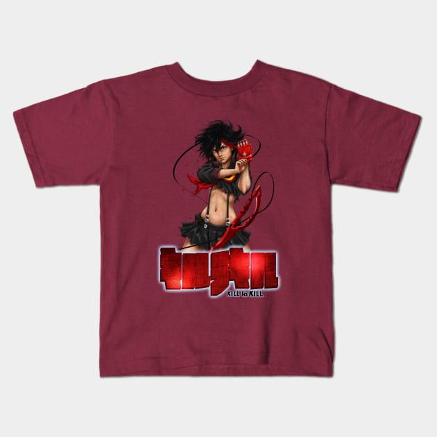 Ryuko Kids T-Shirt by trixdraws